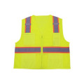 Gilets réfléchissants à motifs personnalisés, mailles en polyester réfléchissantes de 5 cm avec poches soildes Vêtements hi-vis